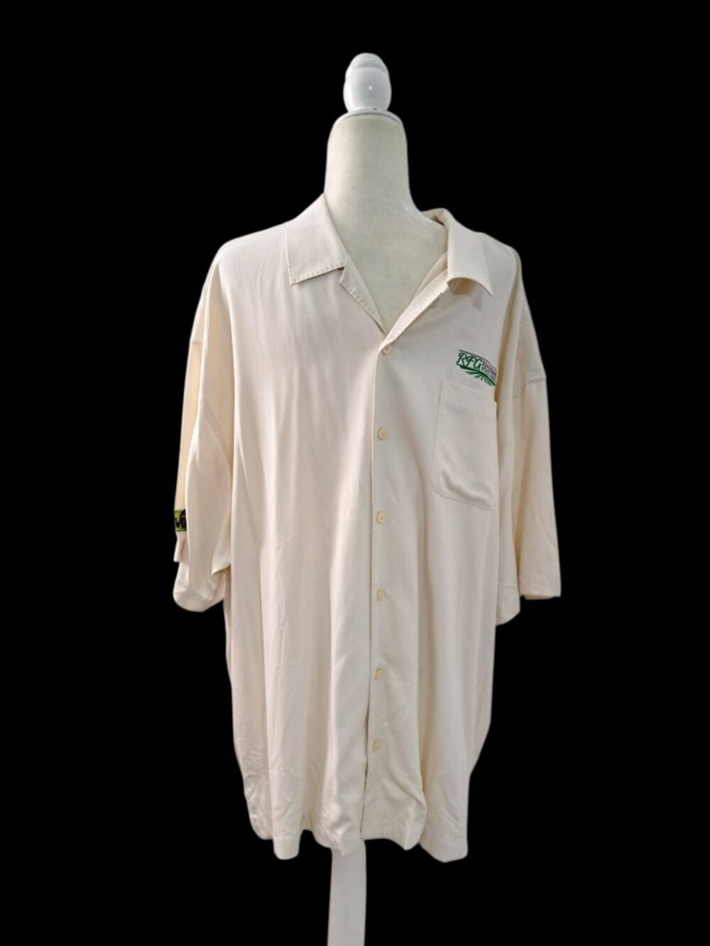 Tommy Bahama Men's Silk Embroidered Travel Short Sleeves Button Down Shirt Sz XX